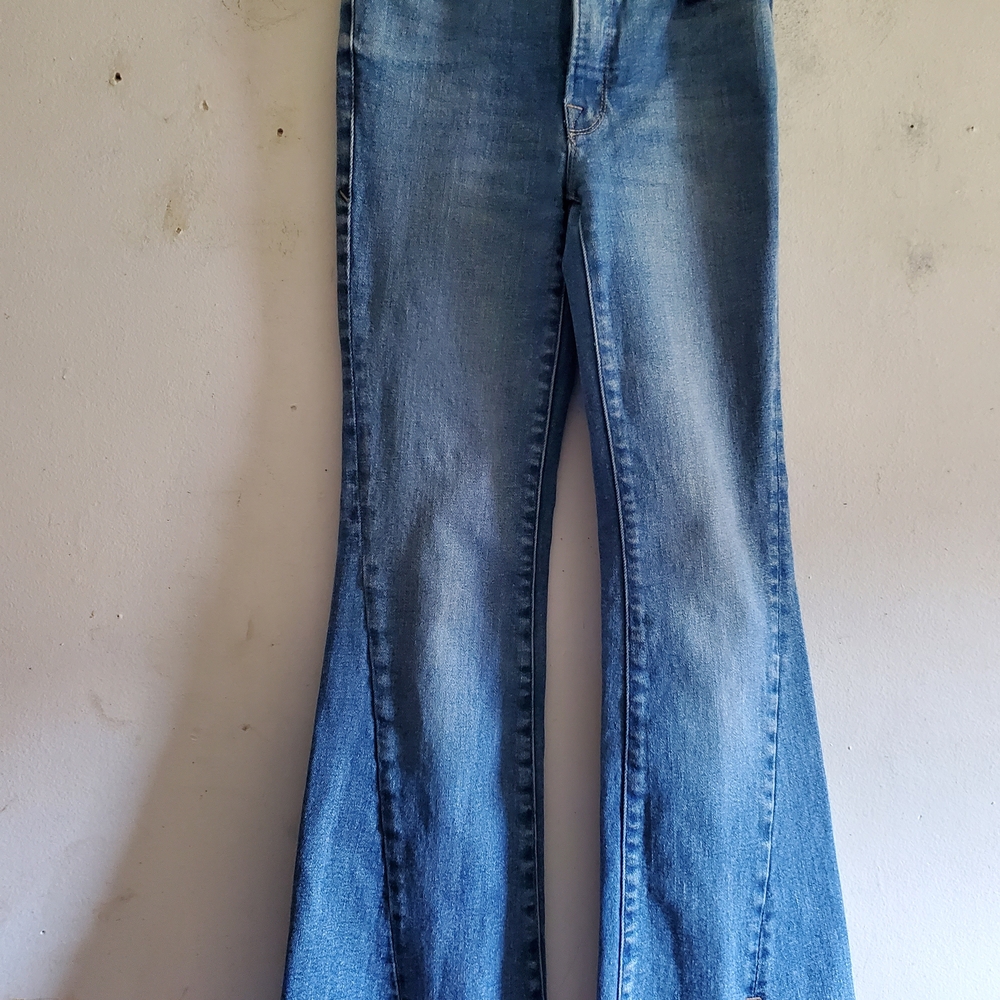 Good American Light Blue Flare Jeans